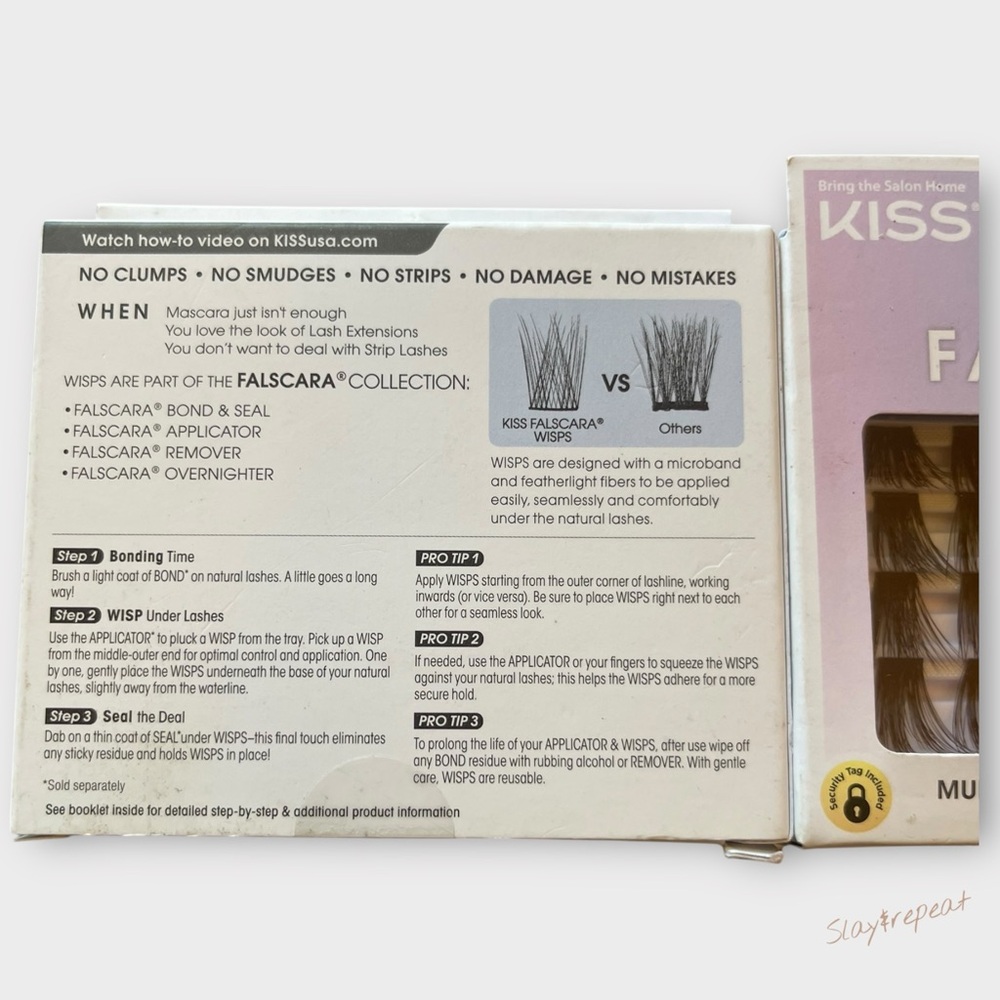 ✨ 3Packs KISS Falscara Lash Multipack – Extra Drama Wisps | Combo Lengths 24pc ✨ - Picture 3 of 6